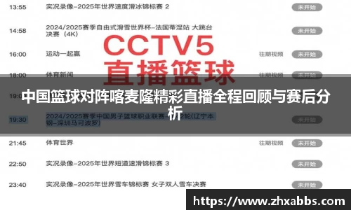 中国篮球对阵喀麦隆精彩直播全程回顾与赛后分析